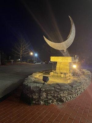 Fountain in front of Crescent hotel