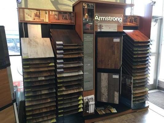 The area's best selection of laminate flooring from great names such as Armstrong, Shaw and Mohawk.