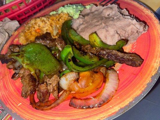 Steak fajitas