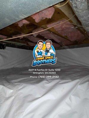 Marie Trottier - Alexandria, VA 22308 - crawl space encapsulation, mold treatment, fiberglass insulation, dehumidifier