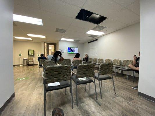 This is the new waiting room.