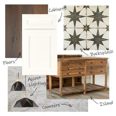 Rustic European Kitchen Concept Board