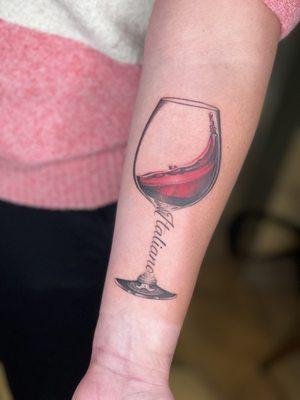 Wine tattoo captured by Bruno!