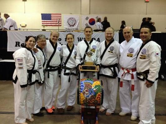 Porco's Karate Academy Black Belts at the Region 9 Championship with Grandmaster Beaudoin