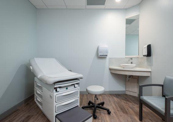 This is what the exam room looked like when I walked in, it was so clean and comfortable.