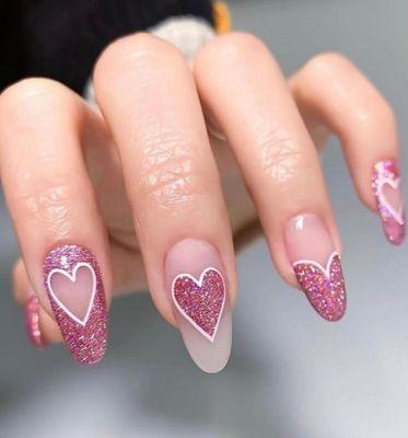 Unique pink heart design!