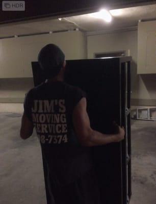 Justin from Jim's moving service helping me move. Great job!