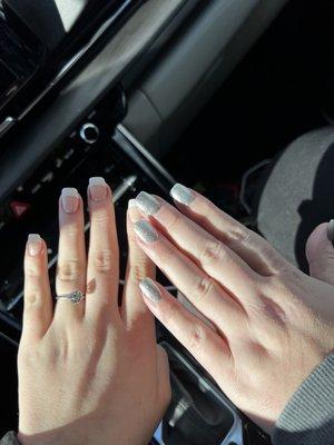 A year ago got nails done for sister in laws wedding