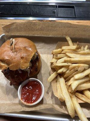 Chicken Sandwich and fries