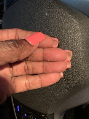 The "long" nails I paid $5.00 extra for