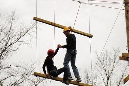 High Ropes Giant's Ladder ! Sand Creek Adventures.