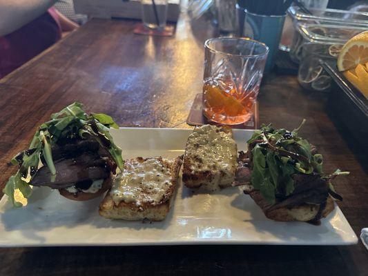 Flank Steak sliders with parmesan toast- fkn legit!