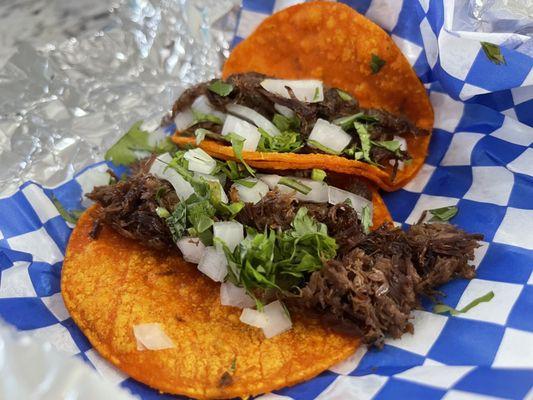 Barbacoa street tacos