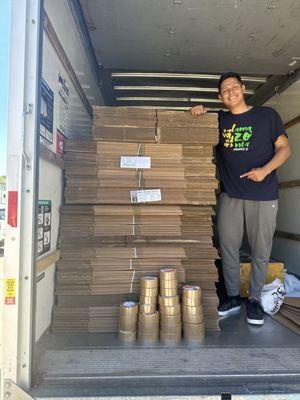 Machado with over 200+ boxes and tapes (not seen)