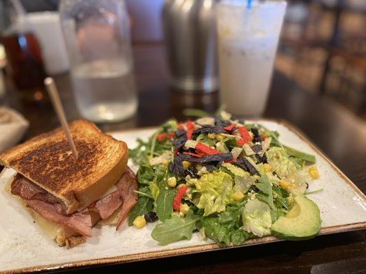 Ham and Gruyère with a side salad.