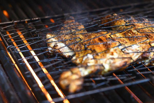 Butterfly cut grilling in action! This method ensures the chicken is cooked evenly all around, delivering succulent perfection in every bite