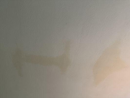 Water stain on ceiling from unit that they never repaired