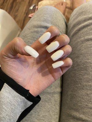 Dip powder nail fill