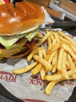 Smokehouse burger and fries