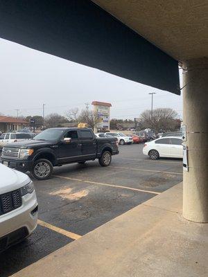 I moved my Jeep, as I didn't know there was designated parking spots, and the drivers blocked every single space.