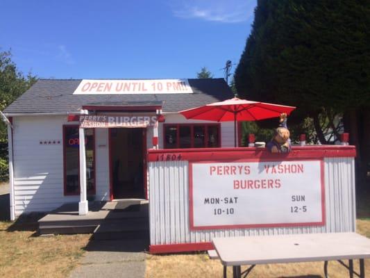 Perry Vashon Burgers.