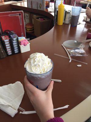 Yummy old-fashioned milkshakes!