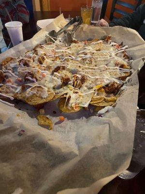 Pulled pork nachos