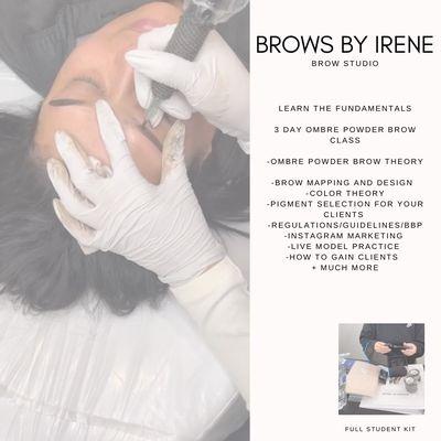 1:1 OMBRE POWDER BROW TRAINING CLASS