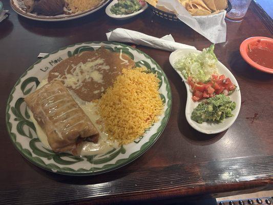 Beef chimichangas!