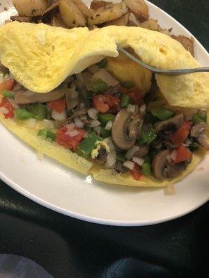 Veggie omelette no cheese