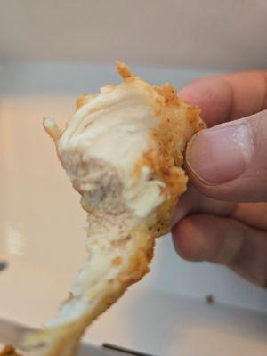 Inside of chicken tenders