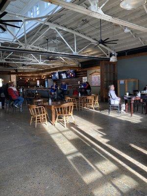 Inside the taproom