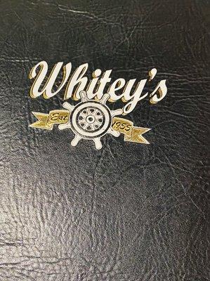 Menu Cover - Whiteys logo