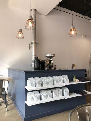 coffee roaster and additional seating