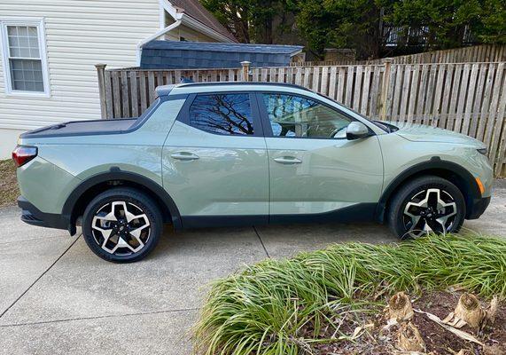 My new baby looks very happy in our driveway. Could not be happier with the vehicle, the price, and the entire sales process at Fitzgerald.