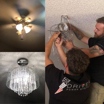 Chandelier upgrade