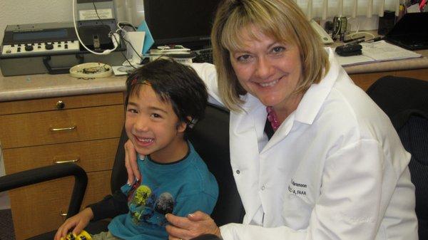 The best Audiologist is Dr. Abramson who is liked by kids of all ages.