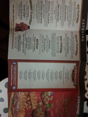 Unfolded menu side 2.