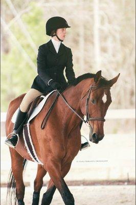 Kieran and Romeo on the Dressage Team