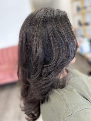 Layered haircut