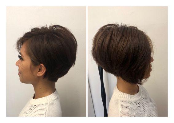 Asymmetric cute bob