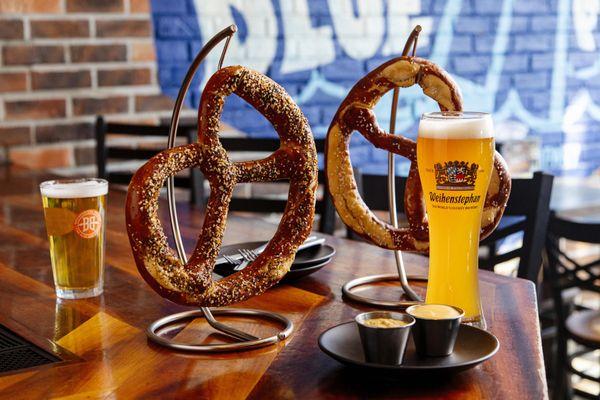 Tap Room has a wide selection of appetizers, including our all new Bavarian Pretzel, also available with everything bagel seasoning!