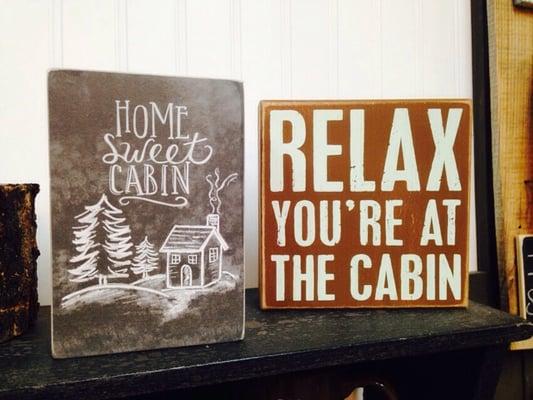 Adorable signs perfect for your cabin!!