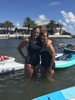 My mom and I on our first paddle trip together