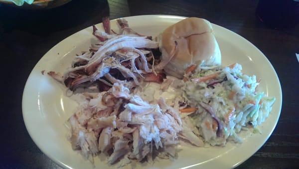 Pulled pork and chicken combo....