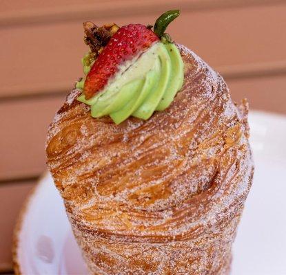 Pistachio Cruffin. Yes please.