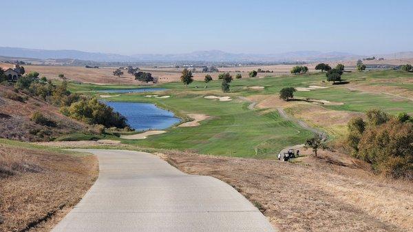 This is view from the top of one of the ridges on Merlot.