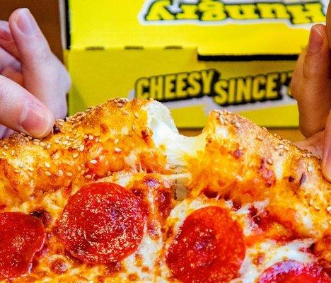 Add Stuffed Crust to any our of famous Flavored Crust pizzas.