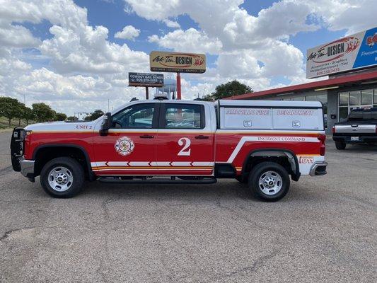 Fire dept partial wrap