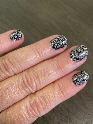 Great PolkaDot dip powder acrylic nails by Kim today at Phoenix!